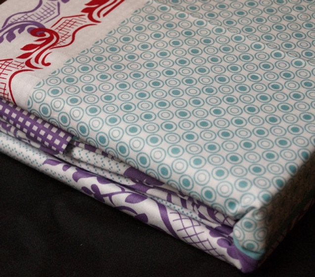 Sunset Aqua Twin XL Sheet Set - College Ave Designer Series Extra Long Twin Sheets Dorm Bedding for Girls
