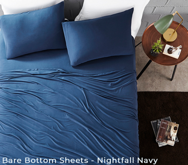 Stylish Dorm Bedroom Ideas Nightfall Navy Blue College Duvet Cover with Standard Dorm Pillow Shams