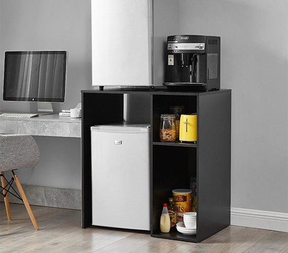 デスクシェルフ mini 横63cm Compact Dorm Mini Fridge Organization Furniture Black College