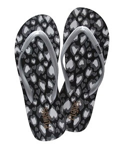 Stylish Footwear For College - Black and Grey Spotted - Shower Sandal