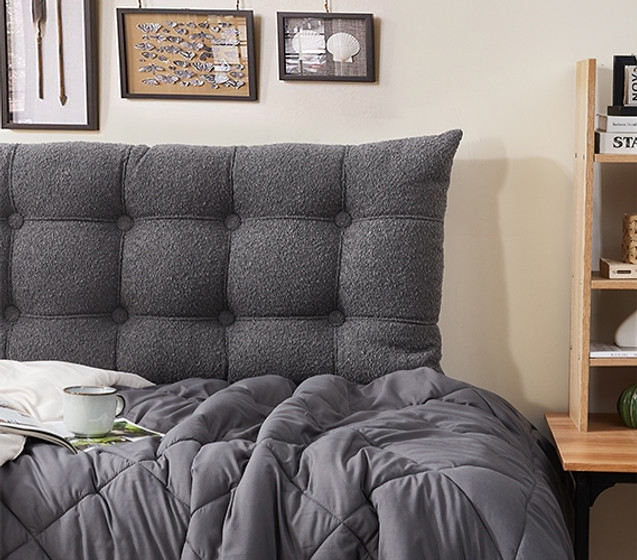 Back Support Wedge Headboard Pillow Bed Cushion Daybed Couch Converter Tufted Sofa Cool Dorm Room Ideas for Guys College Apartment Furniture