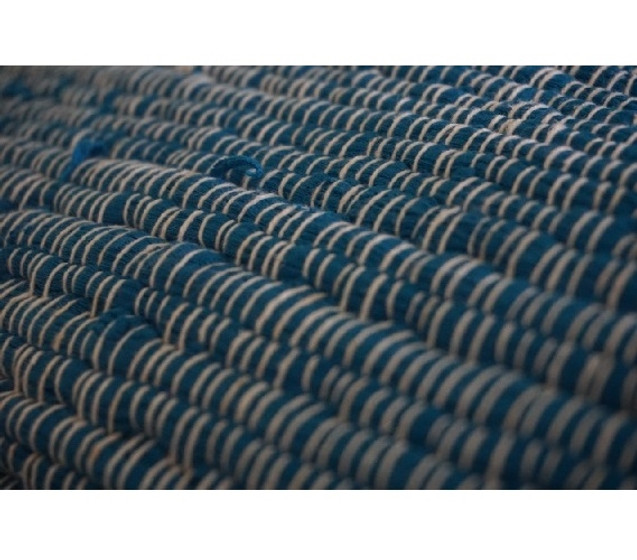 Jersey Knit Cotton Dorm Rug - Ocean Blue Dorm Essentials