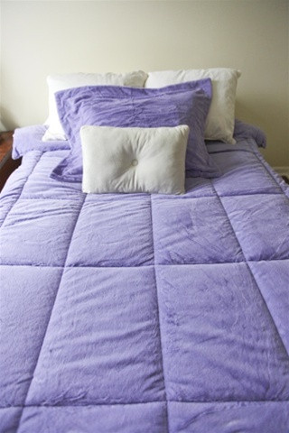 College Plush Comforter - Lavender Harvest - Twin XL Dorm Room Supplies