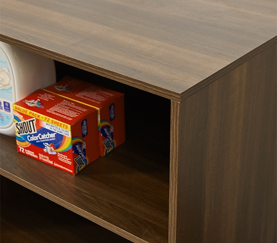 Cool Dorm Room Furniture - Yak About It Laundry Basket Shelf