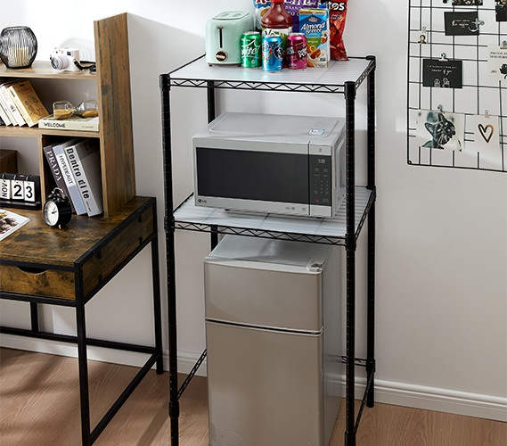 in;tangible ミニステンレスシェルフ Unique College Storage Options Gunmetal Gray The Mini Shelf