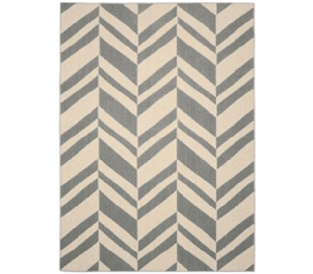 Arrow Dorm Rug - Silver and Ivory 5' x 7' College Rug Dorm Room Decorations Dorm Essentials