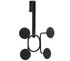 Circle Hook Over The Door Organizer - Black