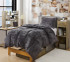 Gray Extra Long Twin Comforter Set Fluffy Bedding Blanket Cozy Dorm Room Bedding Essentials