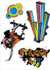 Unique Graffiti Art - Colorful, Wall-Safe & Removable - Peel N Stick