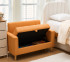 Tufted Mini Sofa Colorful Dorm Room Decor Orange Couch College Student Must Haves