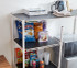 Durable College Storage System White Shelf Supreme Adjustable Dorm Shelving Solution
