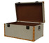 Sturdy and Stylish - Classic Canvas Dorm Room Trunk - Sahara Taupe - Great For Transporting Dorm Stuff