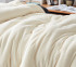 High Quality Dorm Bedding Oversized Blanket Luxury Twin XL Comforter Set Beige Neutral College Apartment Decor