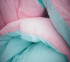 Bleached Aqua/Calm Pink Reversible College Comforter - Twin XL Dorm Bedding for Girls