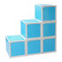 Great Design - Easy-Storage College Cubes - Aqua - Useful Storage Supplies For Dorms