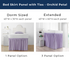Colorful College Duvet Cover Twin XL Lilac Bedspread Light Purple Dorm Bedding Ideas for Sorority