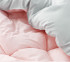Microfiber College Comforter Gray and Pink Reversible Dorm Bedding Essential Girls Full Size Comforter