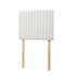 Tavira Allure® College Dorm Headboard with Legs - Classic Panel - Velvety White