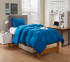 High Quality Extra Long Twin Bedding Fluffy Comforter Set Colorful Blue Dorm Room Decor
