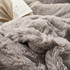 Neutral Boho Apartment Decor Luxury Dorm Comforter Twin XL Bedspread Fluffy Faux Fur Bedding College Must Haves for Freshmen