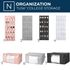 Small Apartment Storage Space Saving Cubby Boxes  Bin College Packing List Organize Dorm Room Decor