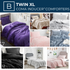College Comforter Set Pillow First Apartment Checklist International Student Packing List Linens Bundle Dorm Bedding Set with Twin XL Sheets