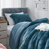 Luxury Dorm Bedding High Quality Faux Fur Comforter Set Twin XL Blanket Bedspread Girls Dorm Decor Blue College Supplies