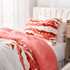 Cozy Dorm Comforter Set Reversible Pink Velvet Blanket College Bedding Essentials Girls Dorm Decor Ideas