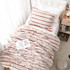 Cozy Striped Comforter Set Reversible Beige Faux Fur Blanket College Bedding Essentials Neutral Dorm Decor Ideas