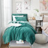 Cute Dorm Room Essentials Green Twin XL Bedding set with Pillow Covers Extra Long Comforter for College Student Must Haves