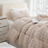 Extra Long Twin Comforter Set Cozy College Blanket Pink Sherpa Bedding Girls Dorm Room Decor Inspo