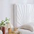 Tavira Allure® College Dorm Outlet Headboard with Legs - Sunrise Panel - Velvety White