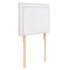 Tavira Allure® College Dorm Outlet Headboard with Legs - Corded - White