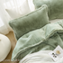Green Dorm Room Bedding Girls College  Essentials Extra Long Twin Comforter Set Green Blanket Faux Fur Bedspread