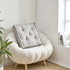 Rainha® - Classic Tufted College Cushion - Glacier Gray