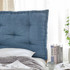 Blue Apartment Decor Neutral Dorm Room Decor Back Support Tufted Cushion Pillow Style Headboard Twin XL College Bedding