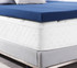 Dorm Bed 3 Inch Full Topper with Cover College Bedding Essentials  Machine Washable Mattress Padding