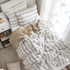 Oversized Fluffy Bedding for College Apartment Essentials Checklist for Girls Dorm Room Decor Neutral  Brown Twin Extra Long Comforter Set