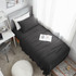 Black Dorm Room Bedding Silky Twin XL Sheets All Season High Quality College Apartment Essentials