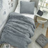 Easy to Match Dorm Decor for Your Twin XL Bedding Set Neutral Gray Dorm Comforter and Standard Dorm Pillow Sham Set