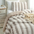 Machine Washable College Bedding Essentials Best Twin XL Comforter Set with Trendy Stripe Pattern
