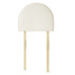 Tavira Allure® Outlet College Dorm Headboard - Rounded Corded - Cream