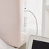 High Quality Dorm Room Furniture Trendy Pink College Headboard with Ribbon Tufted Design