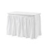 Smart Gift Ideas for College Freshman Dorm Room Storage and Organization Supplies White Dorm Desk Skirt with Long Drop Length
