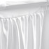 Pure White Dorm Room Decor Ideas Trendy College Desk Skirt Wraparound Style Table Skirt