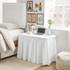 Wraparound Dorm Desk Skirt White College Decor Ideas Pretty Dorm Room Decorations for College Girls