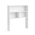 Yak About It® Double Shelf - College Desk Bookshelf Dorm Hutch - White