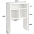 Dorm Storage Solutions for College Girls White Dorm Desk Shelving Extra Depth College Supplies Desk Hutch