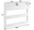Yak About It® Long Cube College Dorm Bedside Shelf - White