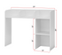 REFURB Classic Dorm Desk Bookshelf - White